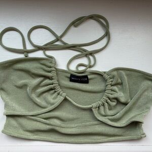 White Fox Boutique Olive Green Tank Top
